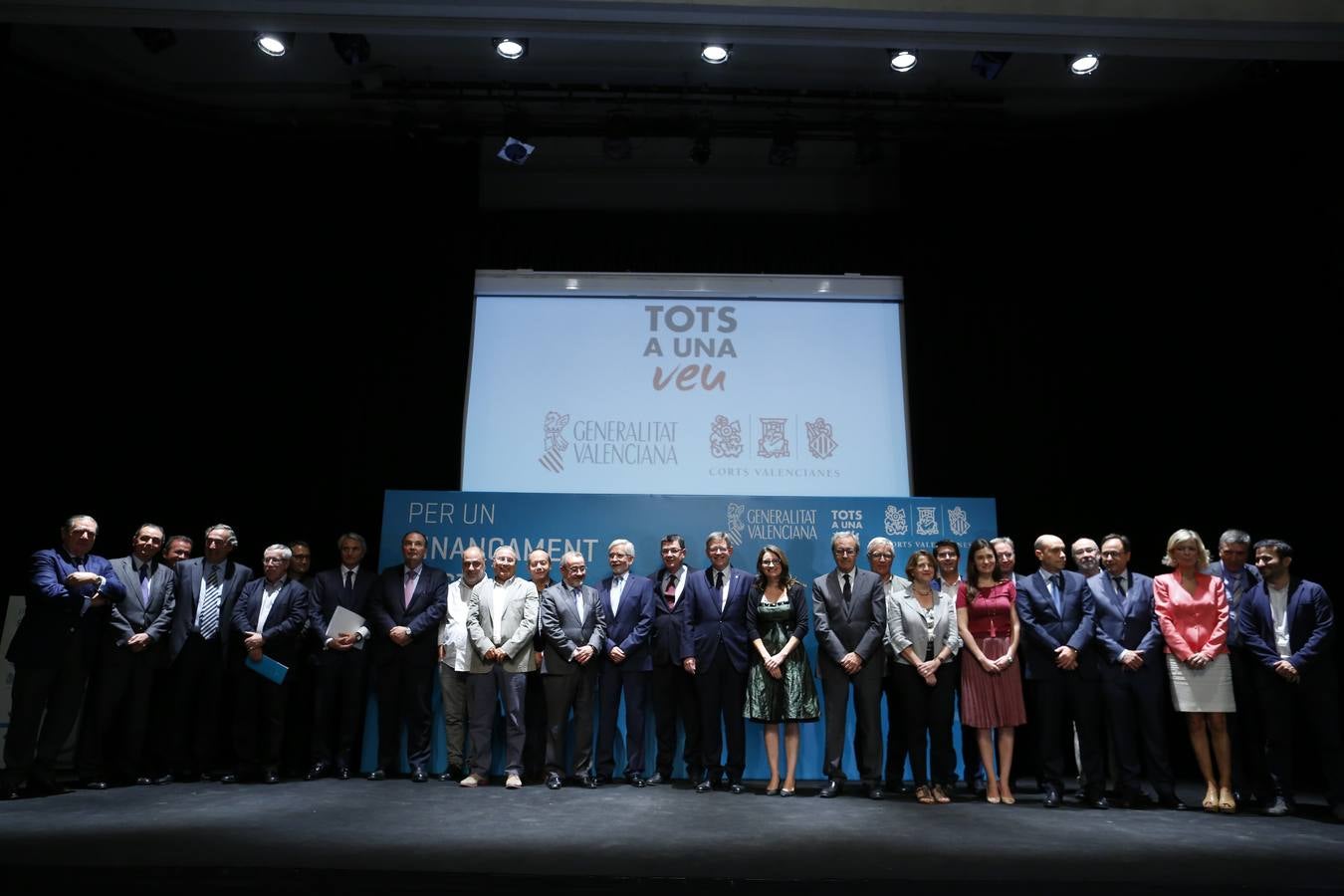 Acto para reivindicar una financiación justa para la Comunitat Valenciana