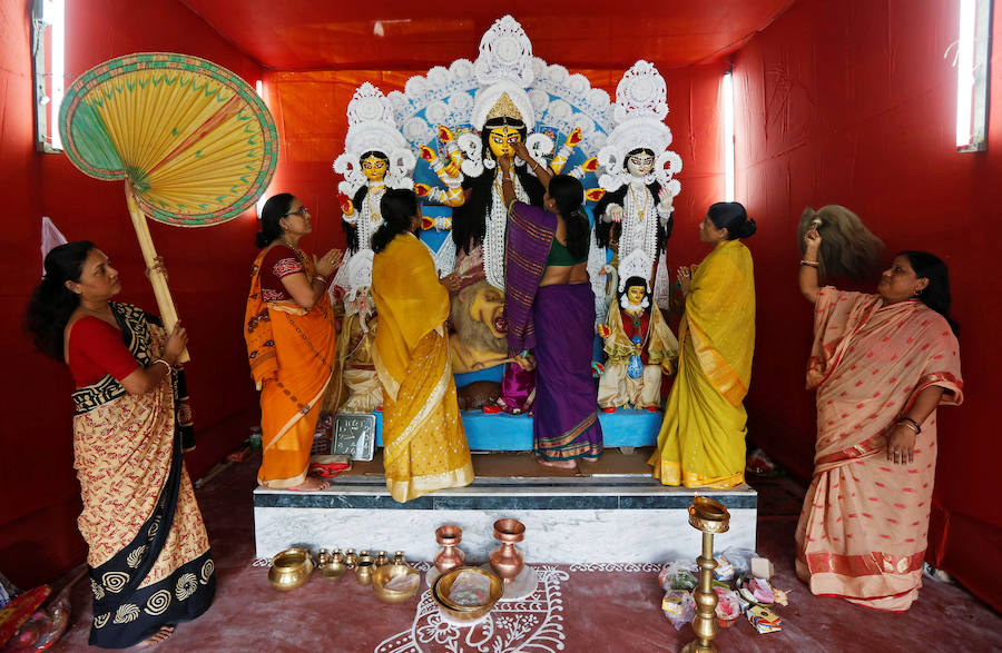 Durga Puja, una de las celebraciones más exóticas y multitudinarias de la India