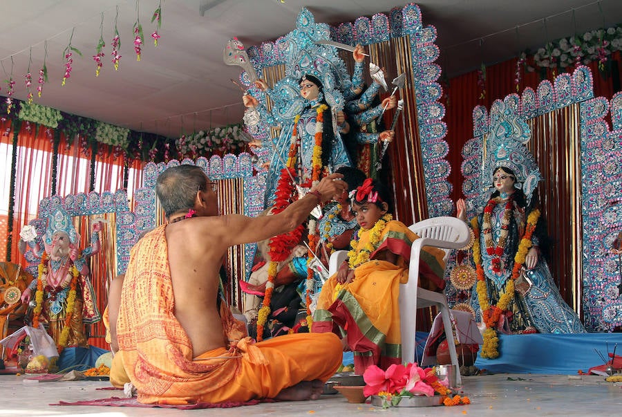 Durga Puja, una de las celebraciones más exóticas y multitudinarias de la India