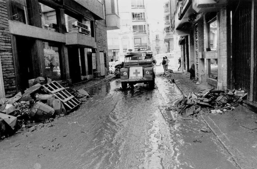 Fotos de la pantanada de Tous de 1982