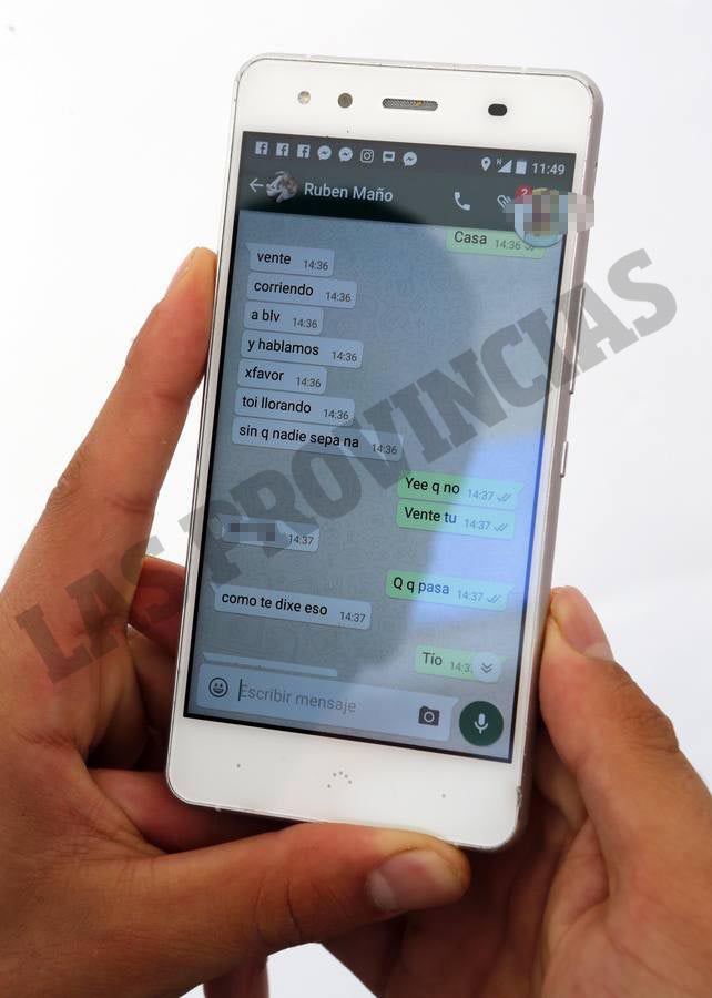 Fotos de los WhatsApp del homicida confeso de Chella