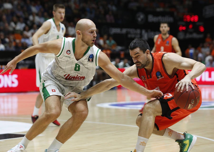 Las imágenes del encuentro entre el Valencia Basket y el Union Olimpija