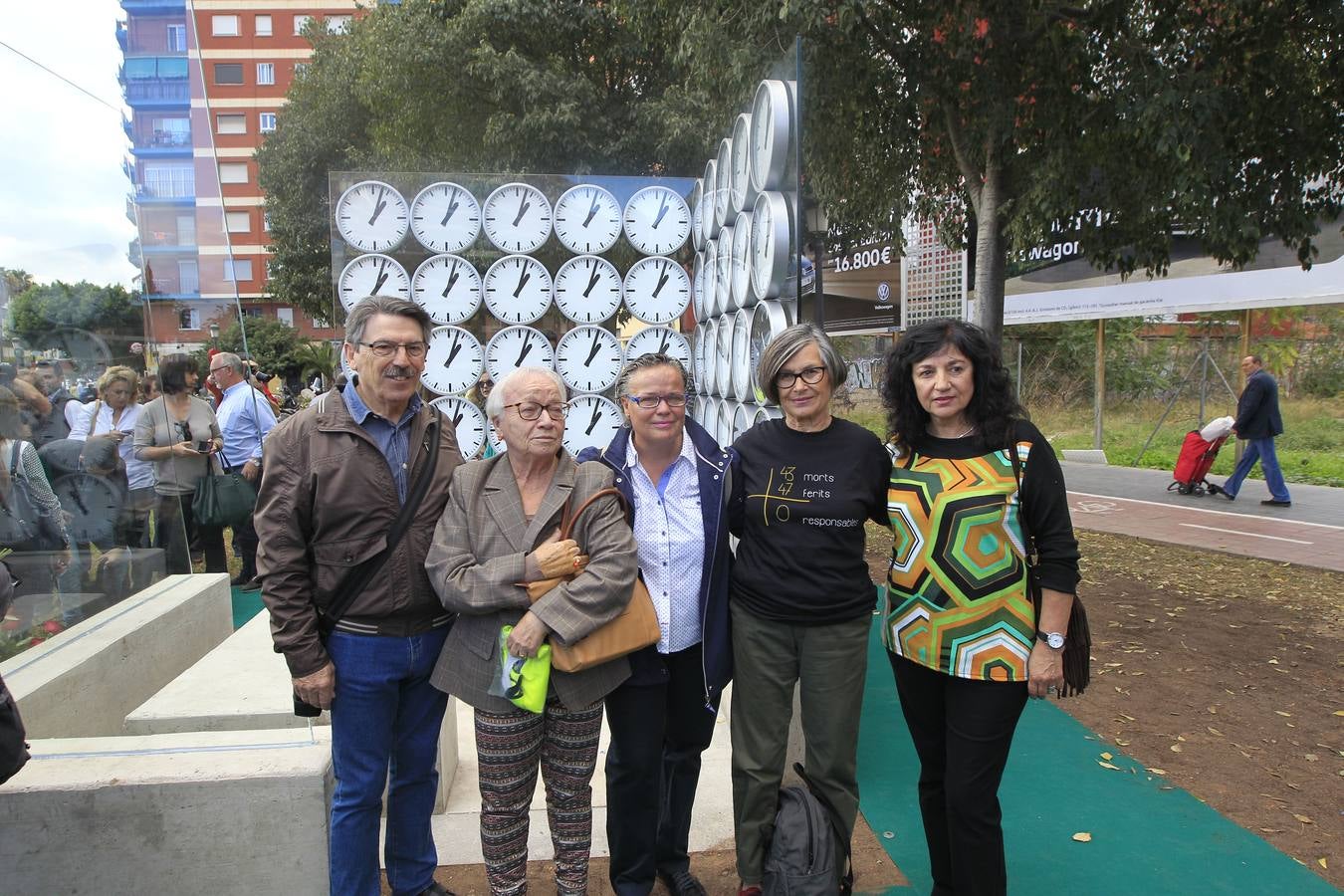 Fotos del último acto de la Asociación de Víctimas del Metro de Valencia