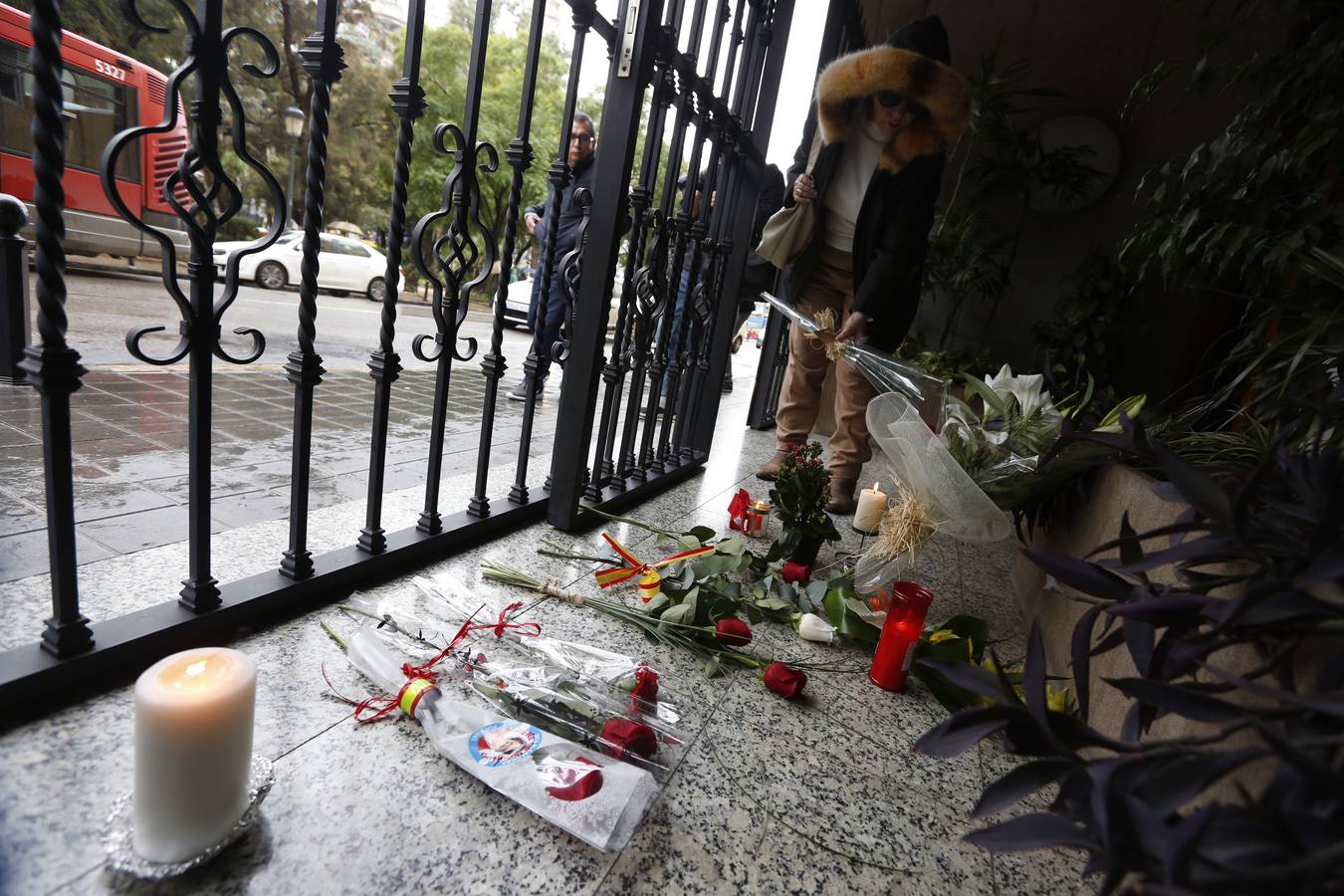 Fotos del Pleno extraordinario del Ayuntamiento de Valencia y del homenaje en el domicilio de Rita Barberá