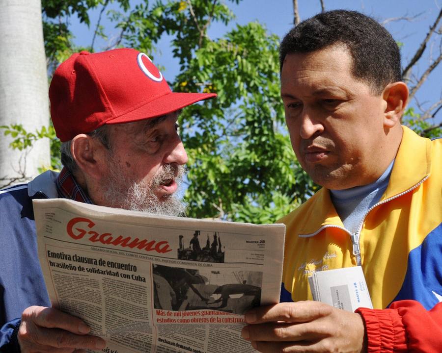 Fidel Castro con Hugo Chávez en una imagen del año 2011.