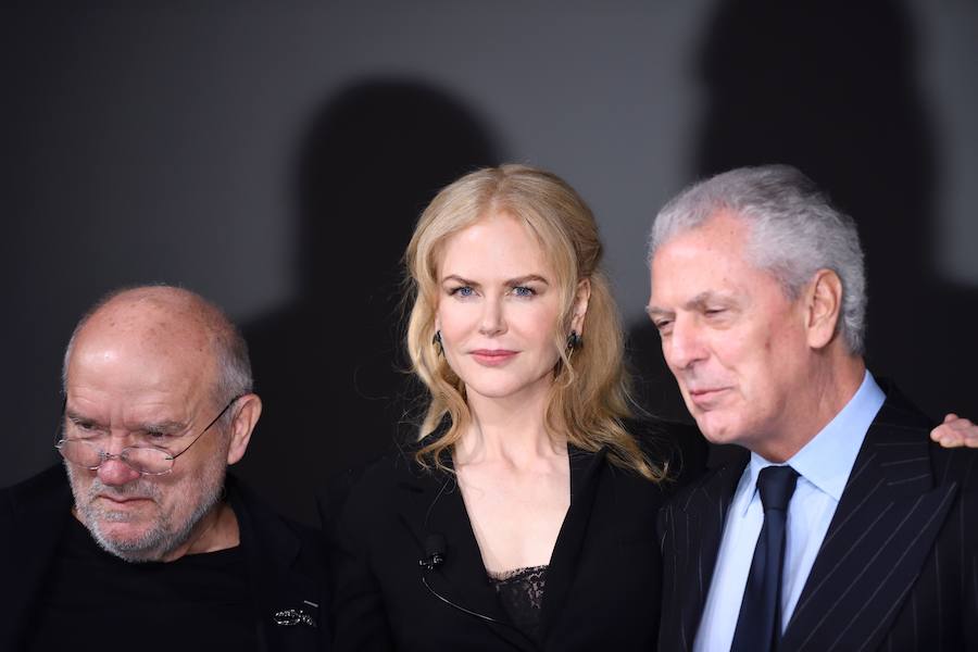 Peter Lindbergh, Nicole Kidman y Marco Tronchetti Provera.