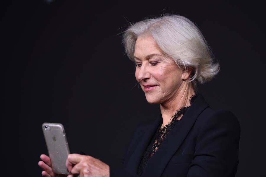 Helen Mirren durante la presentación del Calendario Pirelli 2017