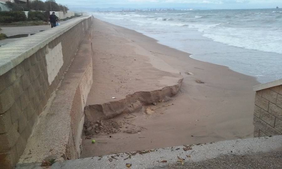 Fotos del temporal en el Saler