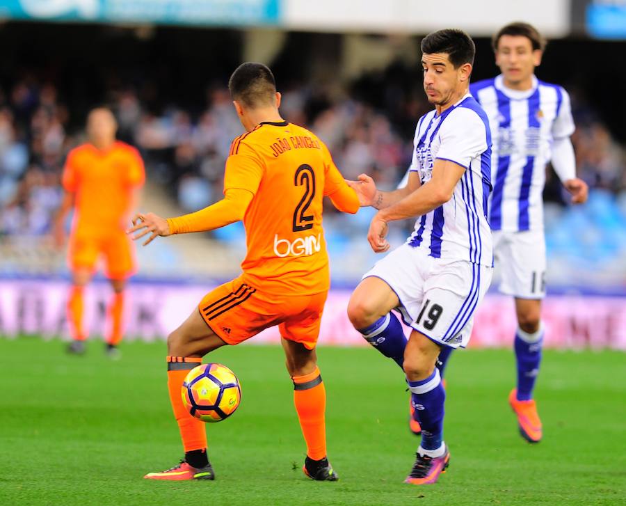 Las imágenes del partido entre la Real Sociedad y el Valencia