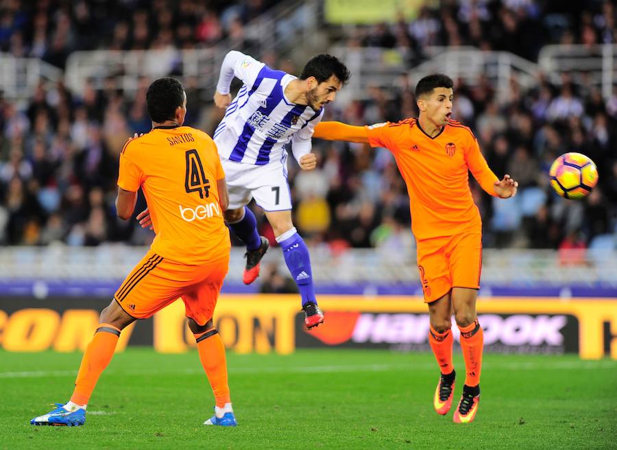 Las imágenes del partido entre la Real Sociedad y el Valencia