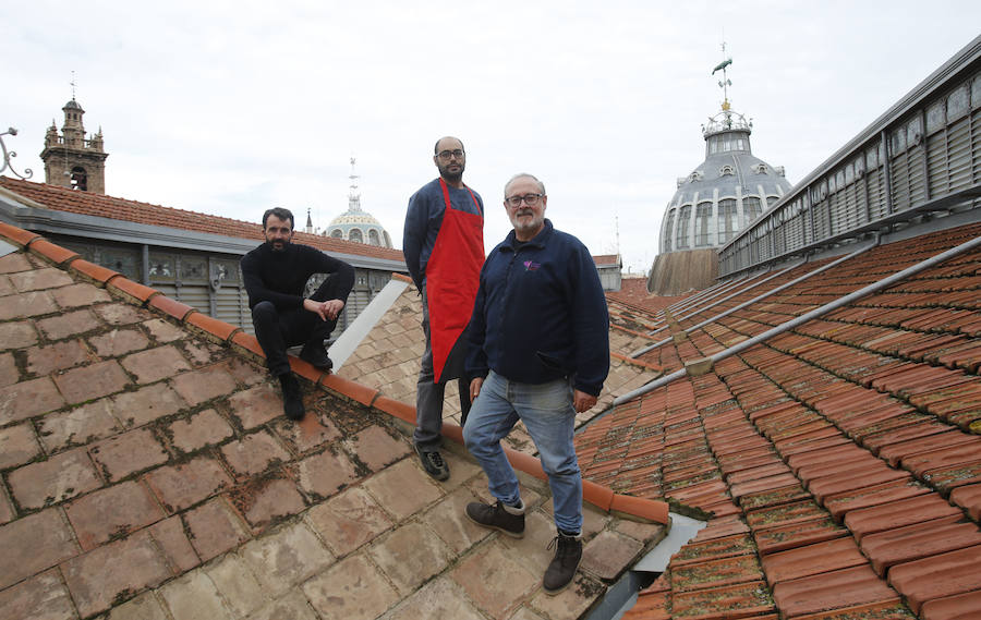 Fotos de los vendedores históricos del Mercado Central de Valencia