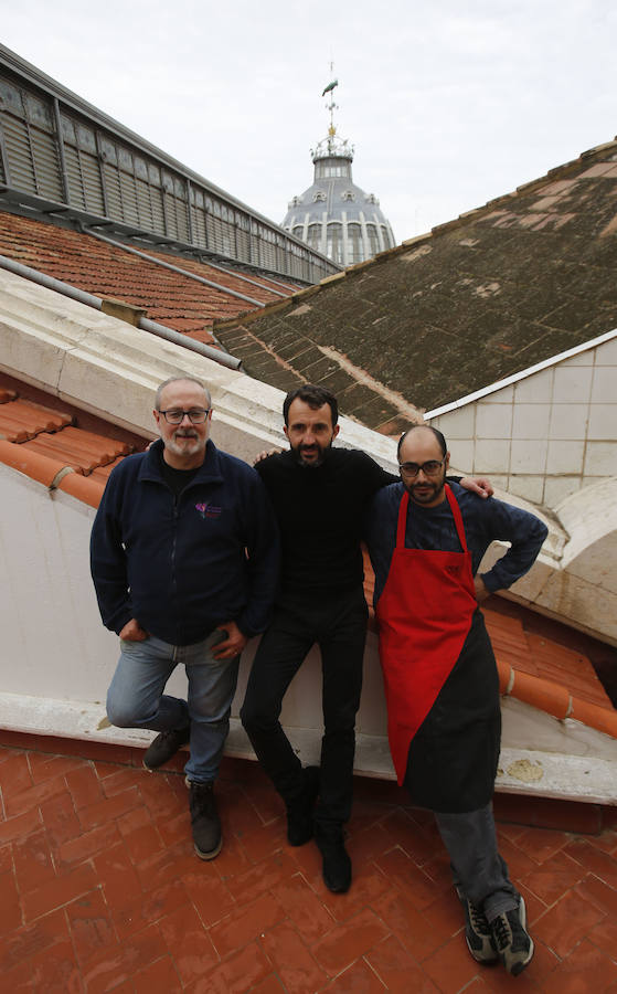 Fotos de los vendedores históricos del Mercado Central de Valencia