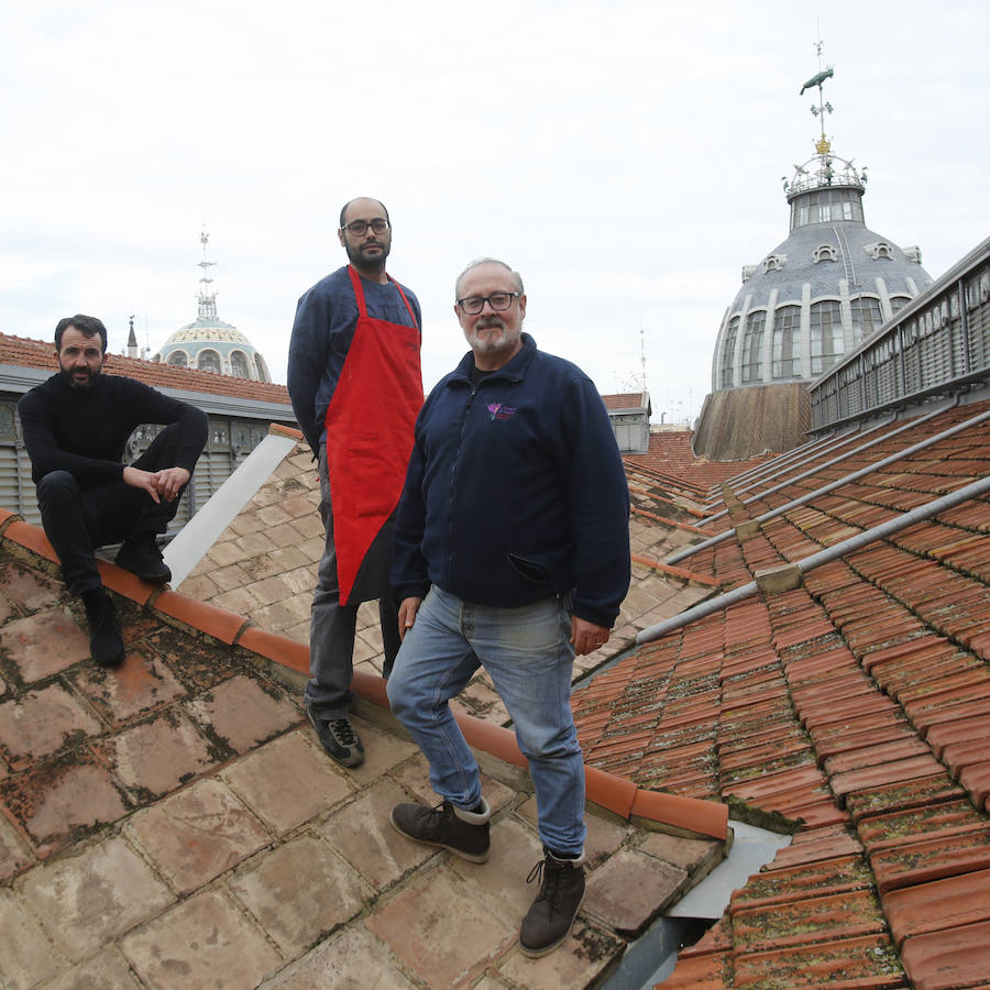 Fotos de los vendedores históricos del Mercado Central de Valencia