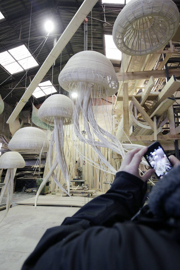 Medusas para el stand de l&#039;Oceanogràfic en Fitur