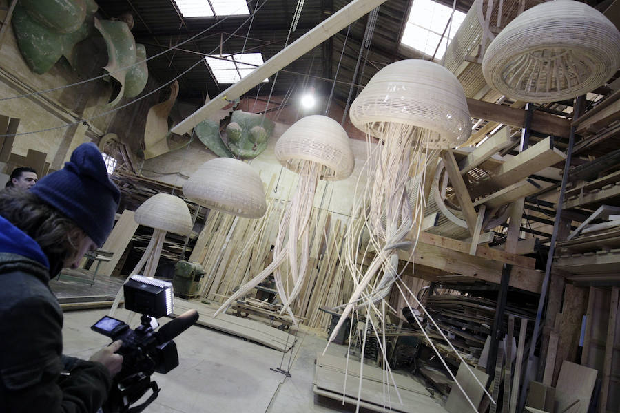 Medusas para el stand de l&#039;Oceanogràfic en Fitur