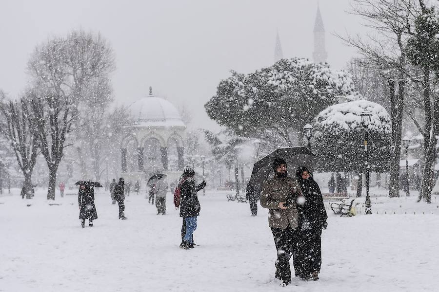 Fotos del Temporal en Estambul