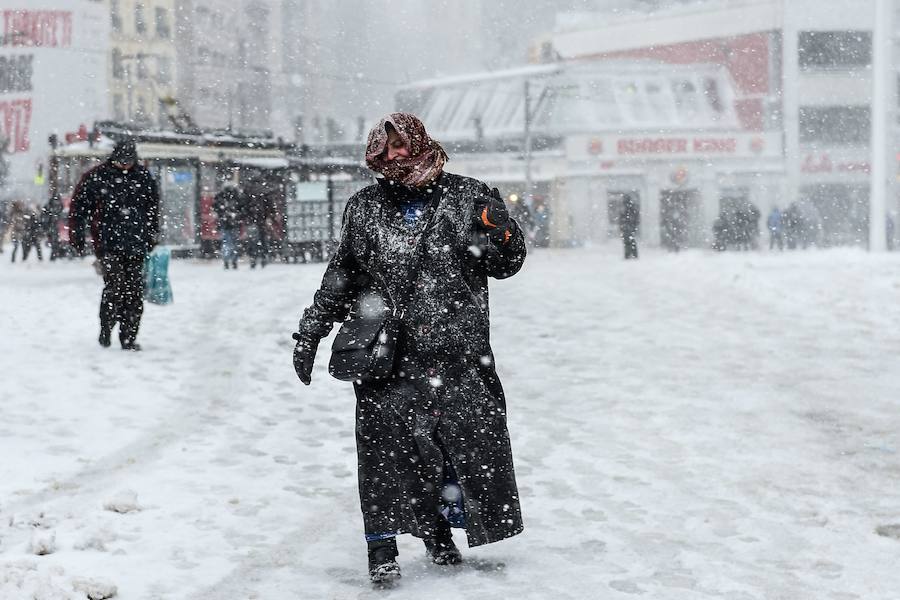 Fotos del Temporal en Estambul