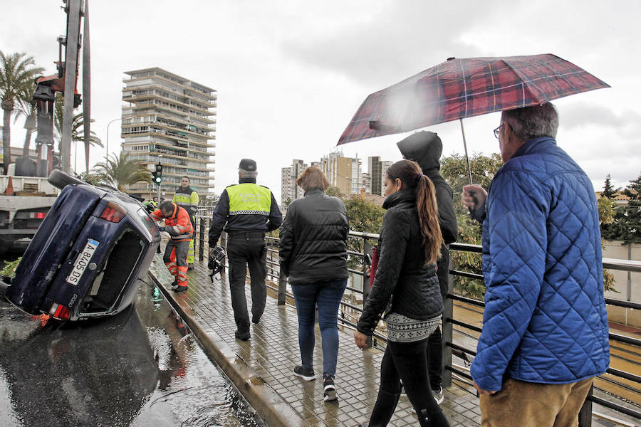 Accidente de coche en La Albufereta