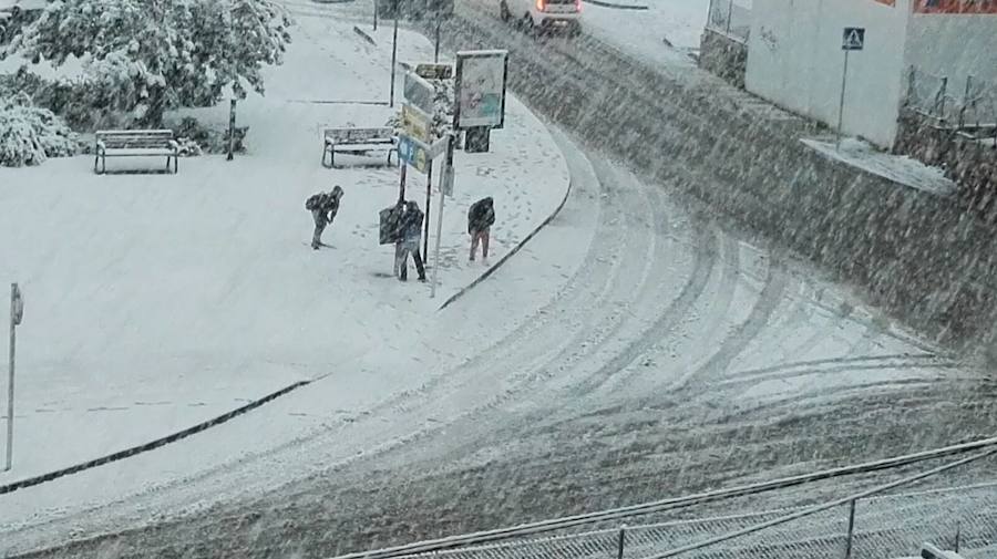 Nieva en Dénia y Xàbia al nivel del mar