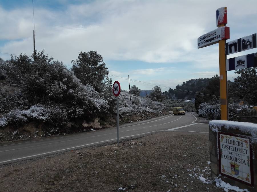 Fotos de la nevada en La Safor