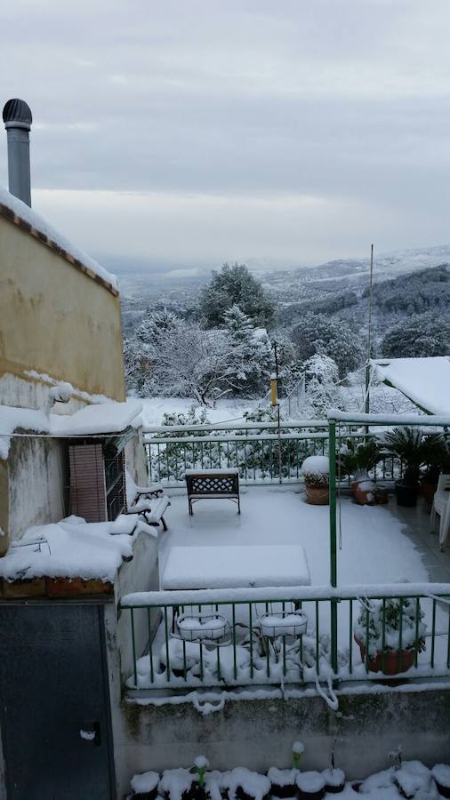 Fotos de la nevada en Vall de Laguar
