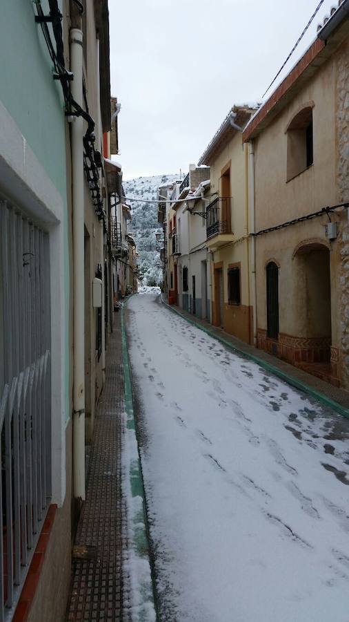 Fotos de la nevada en Vall de Laguar