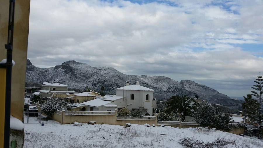 Fotos de la nevada en Vall de Laguar
