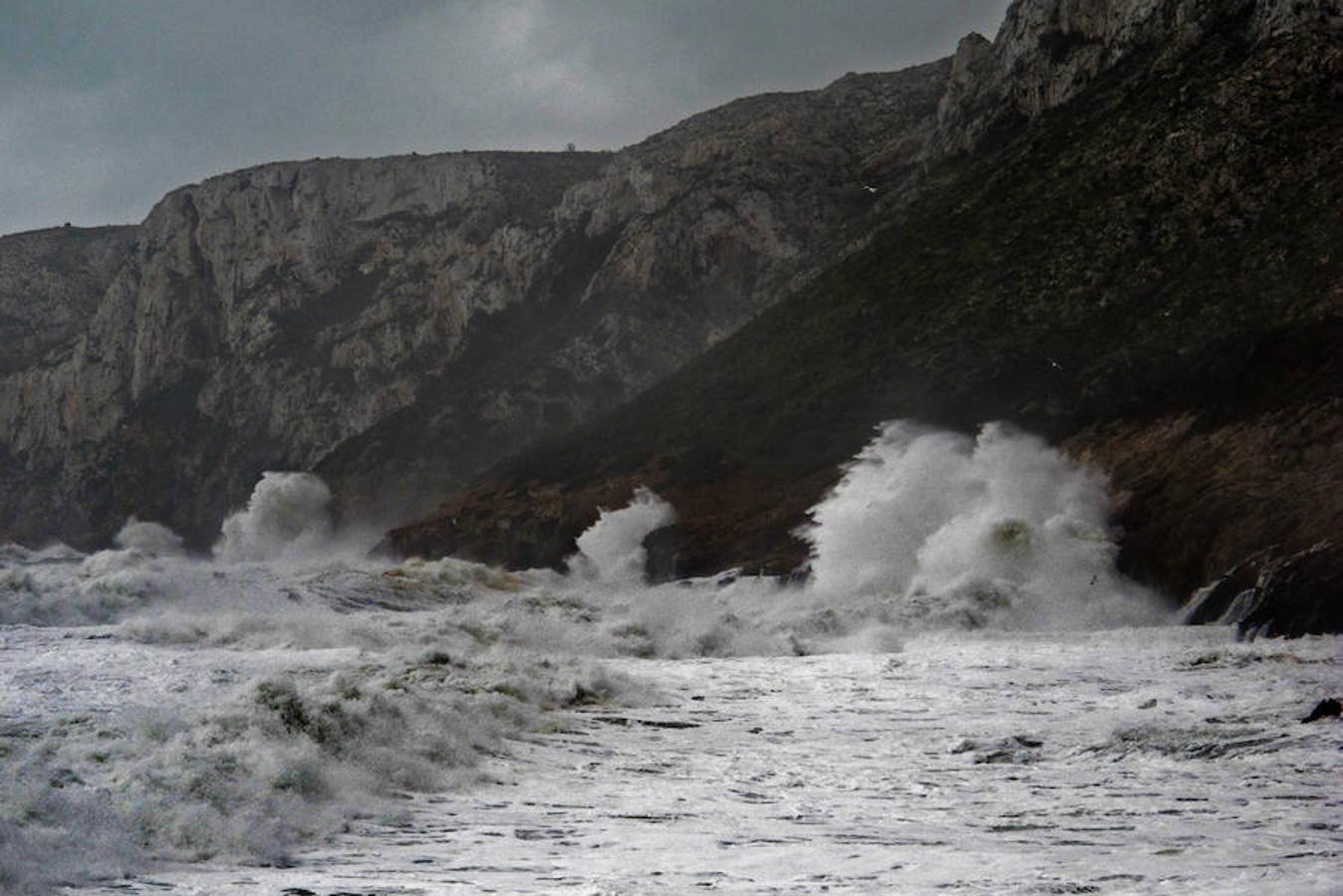 Temporal en Xàbia y Dénia en enero