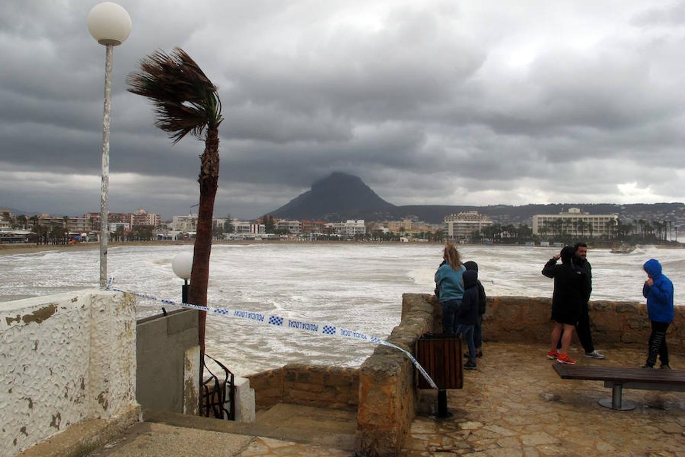 Temporal en Xàbia y Dénia en enero