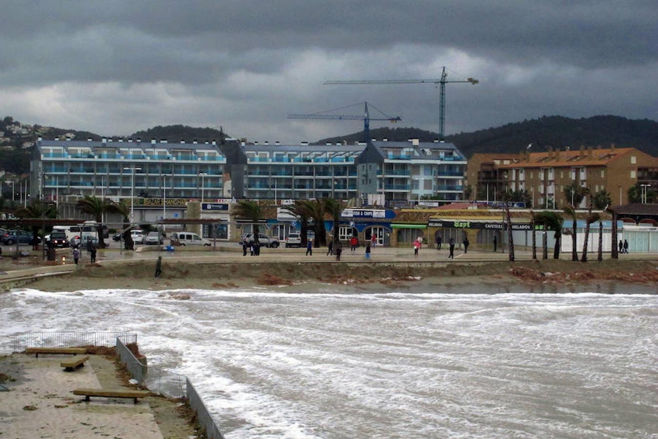 Temporal en Xàbia y Dénia en enero