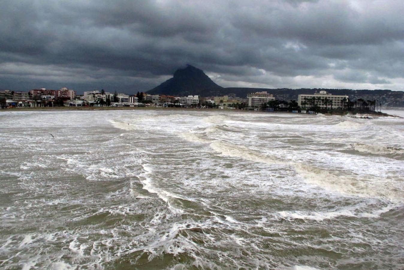 Temporal en Xàbia y Dénia en enero