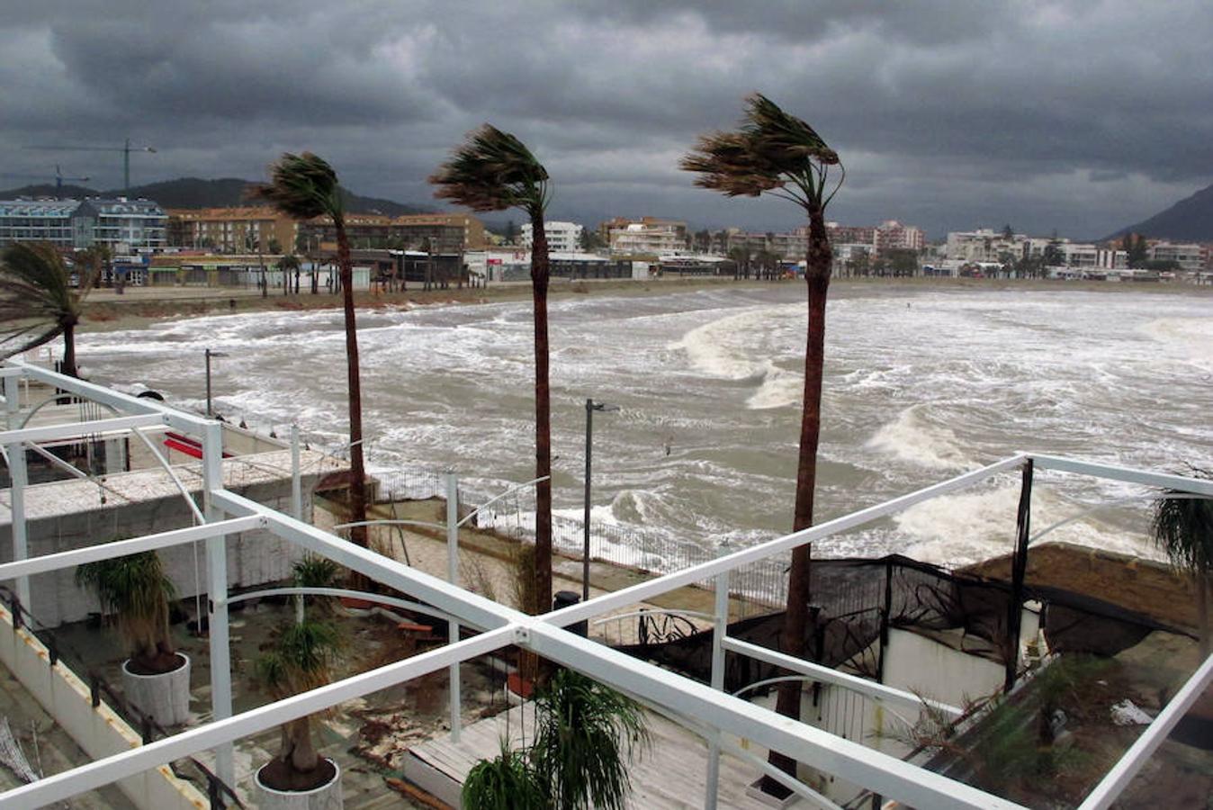 Temporal en Xàbia y Dénia en enero