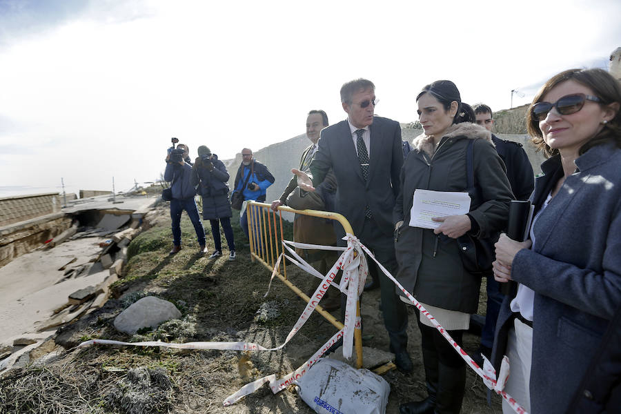 Fotos de la visita de la secretaria de Estado de Medio Ambiente y el ministro de Fomento a las zonas afectadas por el temporal