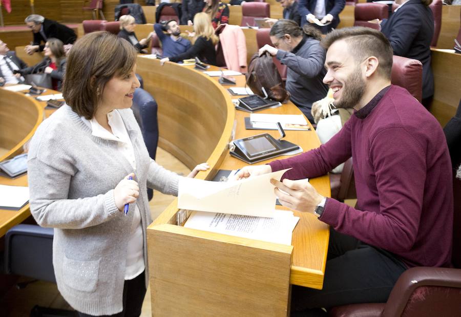 Fotos del pleno de Les Corts