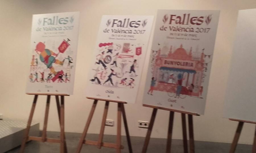 Fotos de la presentación de los carteles de Fallas 2017