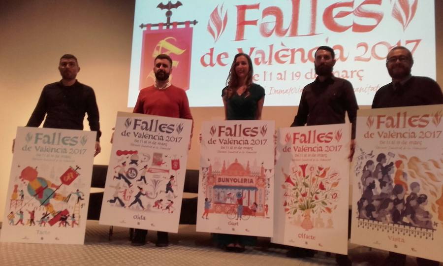 Fotos de la presentación de los carteles de Fallas 2017