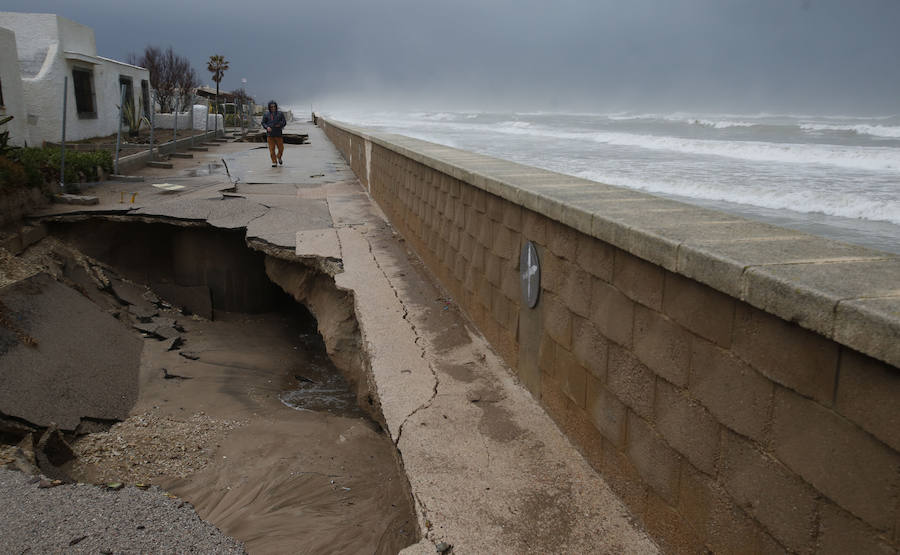 Fotos de El Saler y Pinedo durante el temporal