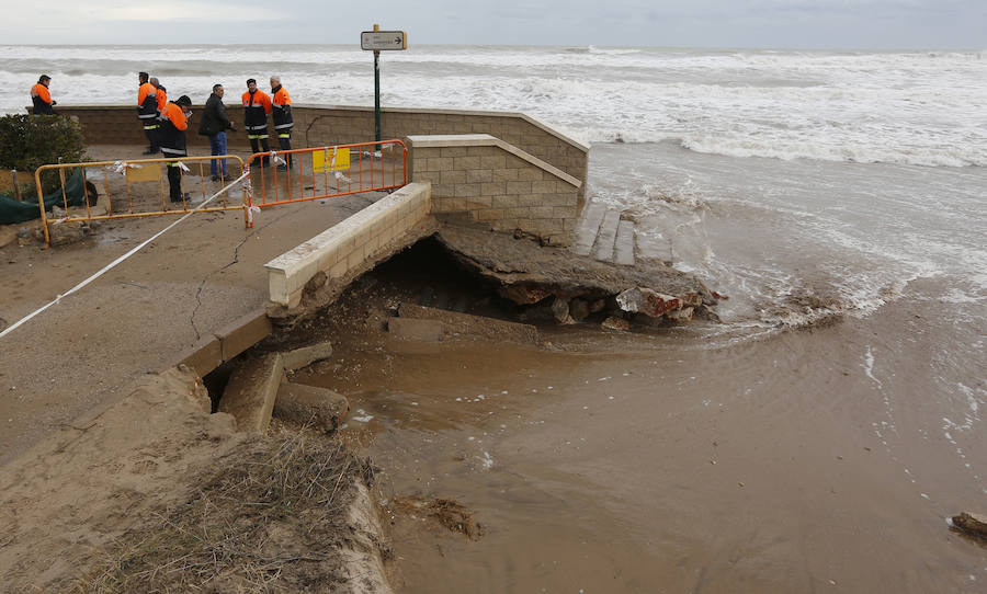 Fotos de El Saler y Pinedo durante el temporal