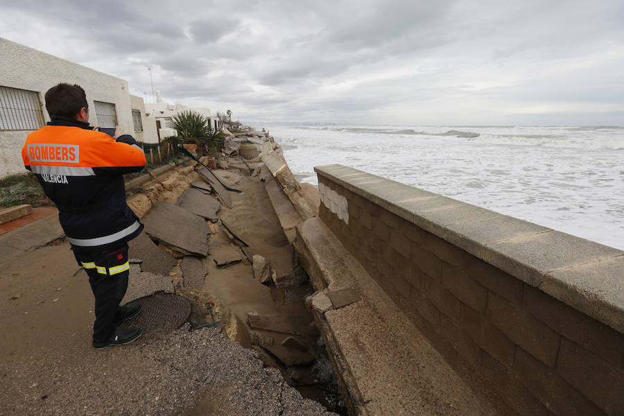 Fotos de El Saler y Pinedo durante el temporal