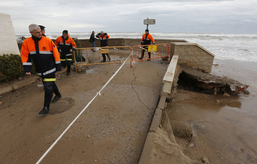 Fotos de El Saler y Pinedo durante el temporal