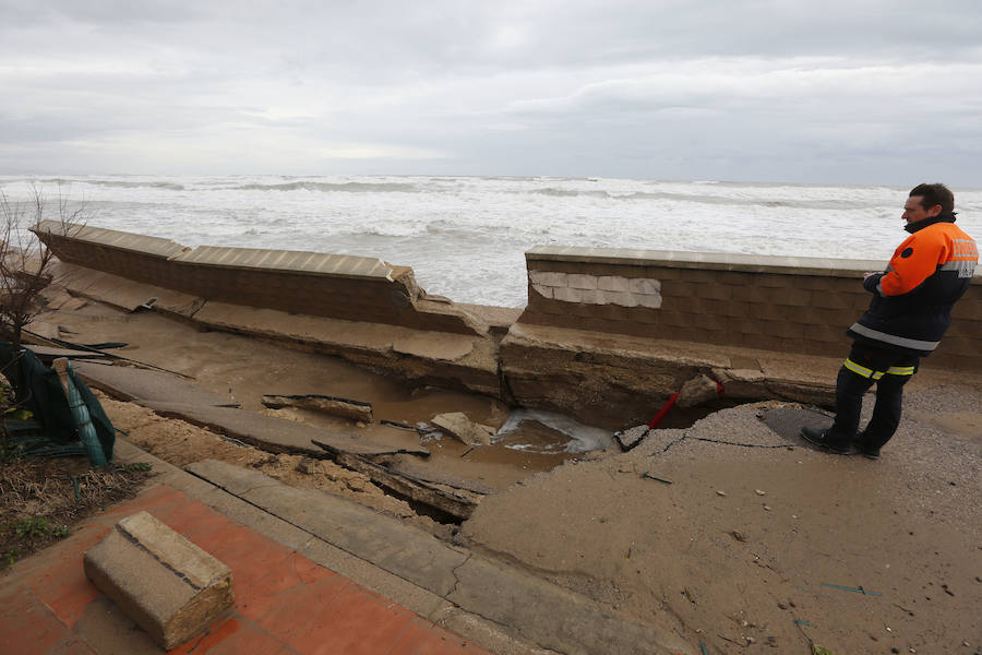 Fotos de El Saler y Pinedo durante el temporal