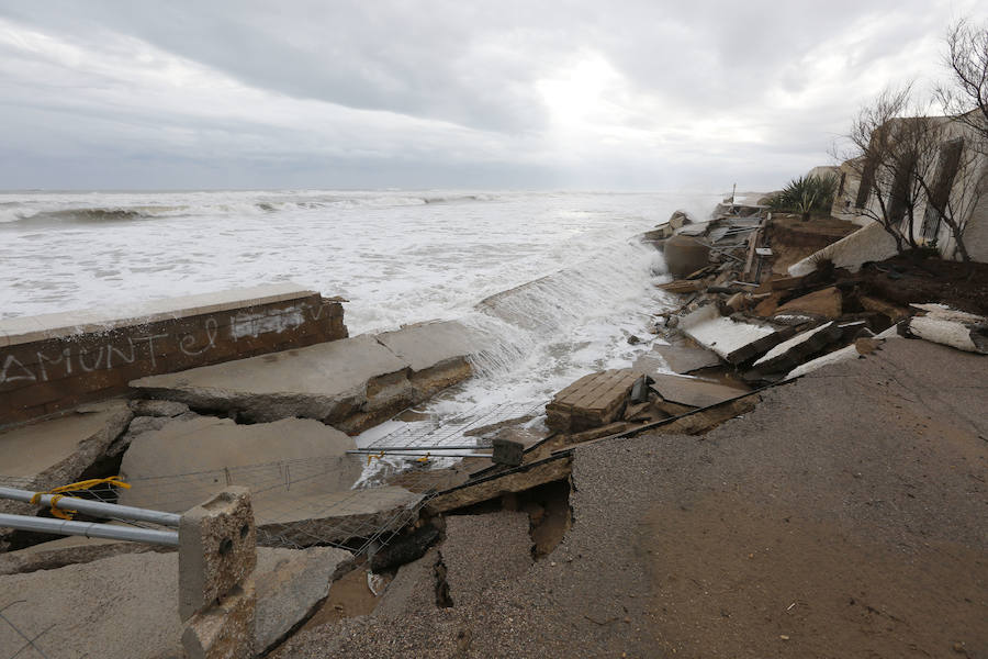 Fotos de El Saler y Pinedo durante el temporal