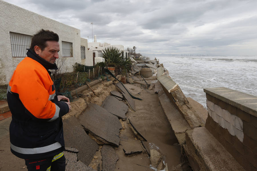 Fotos de El Saler y Pinedo durante el temporal