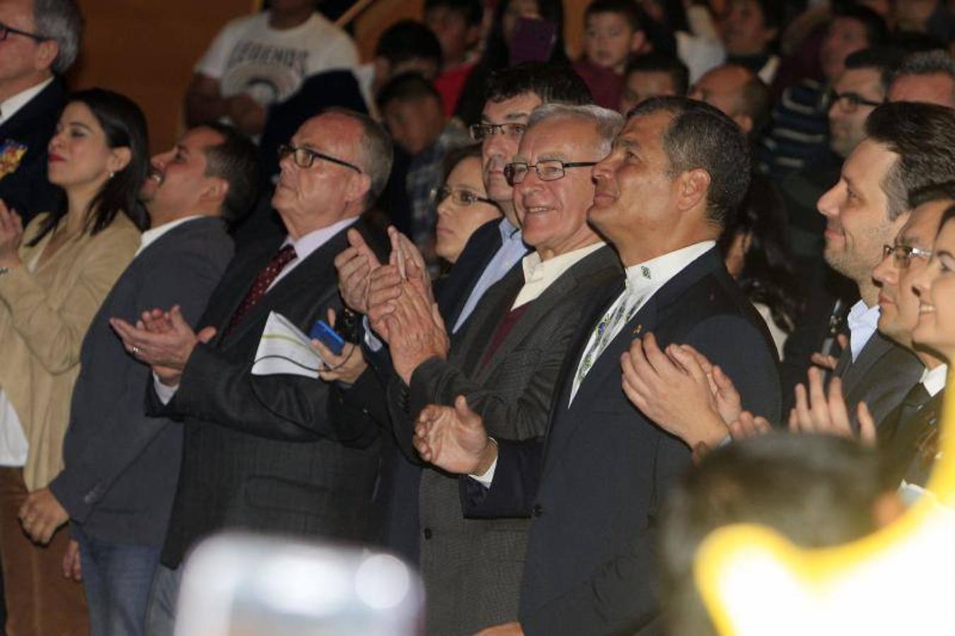 Fotos de Rafael Correa, presidente de Ecuador, en su visita a Valencia