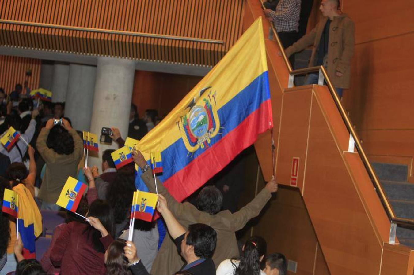 Fotos de Rafael Correa, presidente de Ecuador, en su visita a Valencia