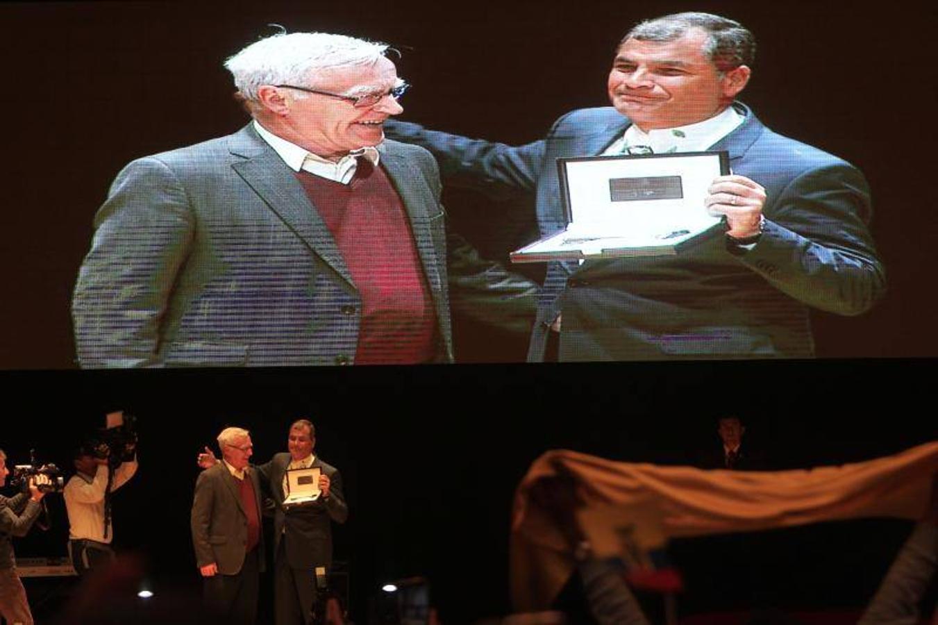 Fotos de Rafael Correa, presidente de Ecuador, en su visita a Valencia