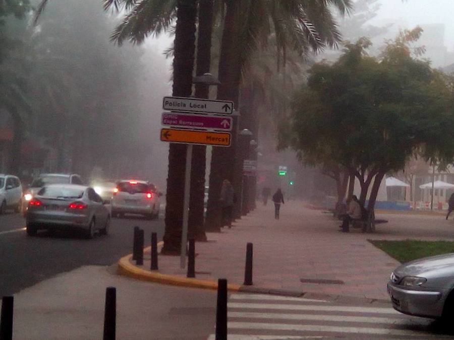 Niebla en Catarroja.