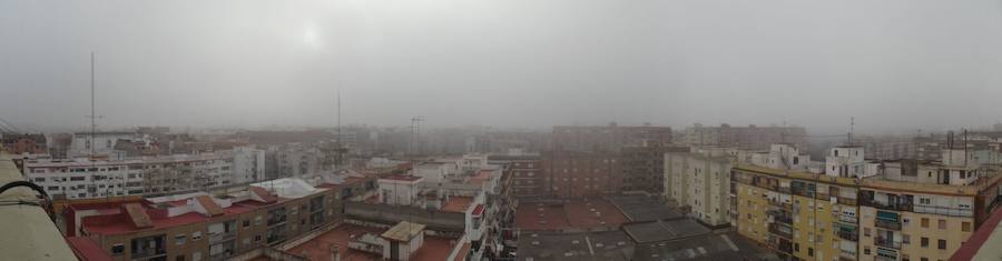 Niebla en Valencia ciudad.