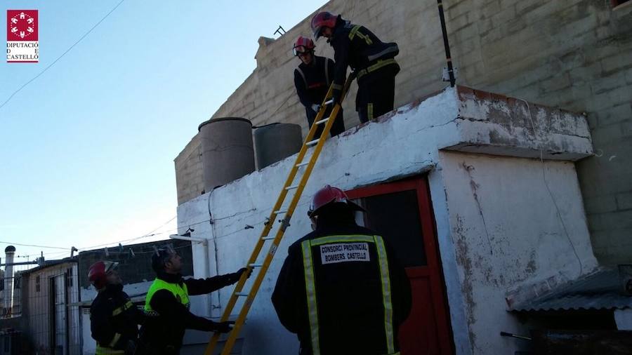 Actuación de los Bomberos de Castellón.