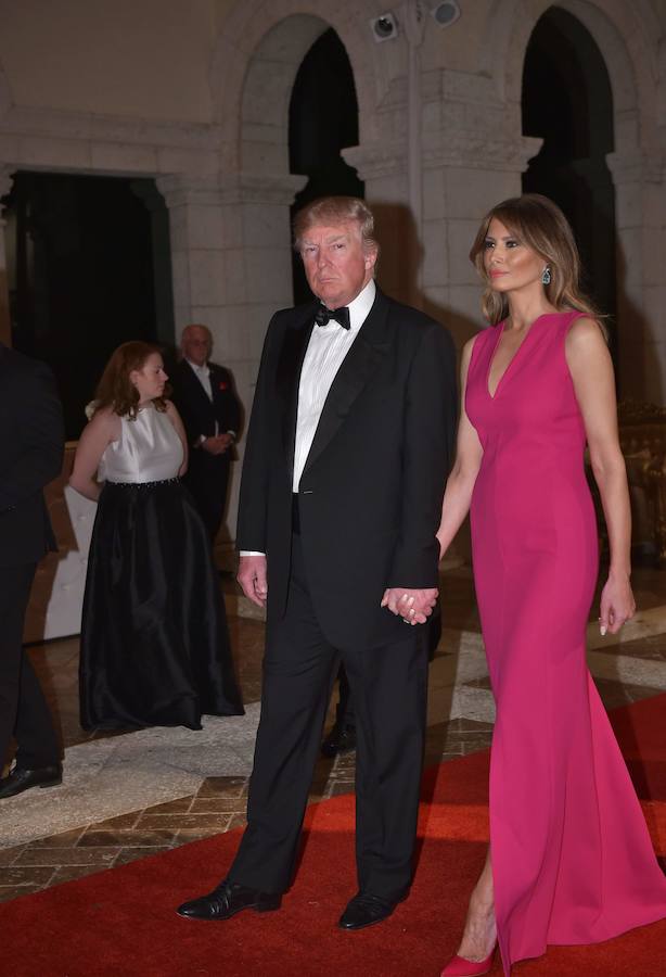 Fotos de Melania Trump en el baile anual de la Cruz Roja